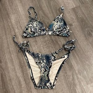 Snake skin bikini